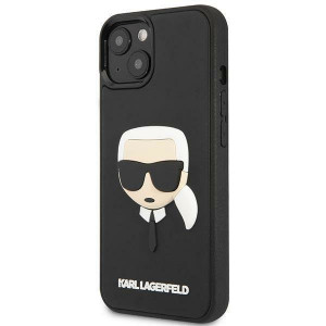 Оригинален твърд гръб KARL LAGERFELD 3D Rubber Karl's Head KLHCP14MKH3DBK - iPhone 14 Plus черен - Img 2