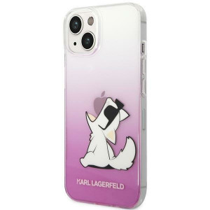 Оригинален твърд гръб KARL LAGERFELD Choupette Fun KLHCP14MCFNRCPI - iPhone 14 Plus розов - Img 2
