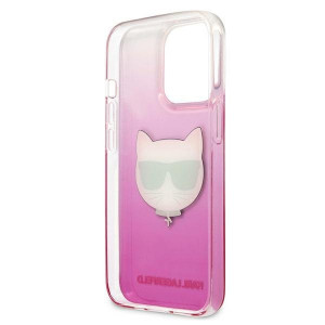 Оригинален твърд гръб KARL LAGERFELD Choupette Head KLHCP13XCTRP - iPhone 13 Pro Max розов - Img 7