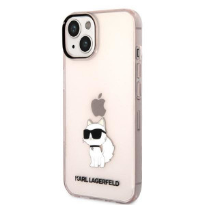 Оригинален твърд гръб KARL LAGERFELD Ikonik Choupette KLHCP14MHNCHTCP - iPhone 14 Plus розов - Img 2