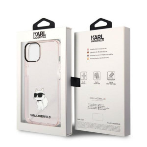 Оригинален твърд гръб KARL LAGERFELD Ikonik Choupette KLHCP14MHNCHTCP - iPhone 14 Plus розов - Img 8