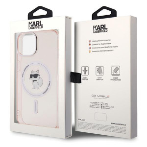 Оригинален твърд гръб KARL LAGERFELD IML Choupette MagSafe - iPhone 15 розов - Img 8