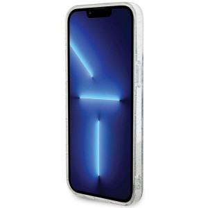 Оригинален твърд гръб KARL LAGERFELD Karl & Choupette Glitter MagSafe KLHMP14XHGKCNOT - iPhone 14 Pro Max прозрачен - Img 5