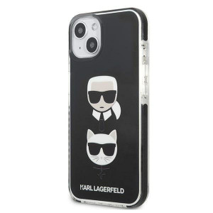 Оригинален твърд гръб KARL LAGERFELD Karl & Choupette Head KLHCP13MTPE2TK - iPhone 13 черен - Img 2