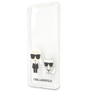 Оригинален твърд гръб KARL LAGERFELD Karl & Choupette KLHCS21 5GMCKTR - Samsung Galaxy S21+ 5G прозрачен - Img 6