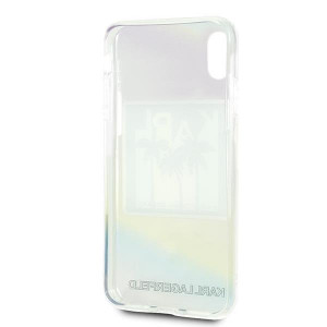 Оригинален твърд гръб KARL LAGERFELD Karlifornia Dreams KLHCI65IRKD - iPhone XS Max прозрачен - Img 12