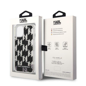 Оригинален твърд гръб KARL LAGERFELD Liquid Glitter Monogram KLHCP14MLMNMK - iPhone 14 Plus черен - Img 8