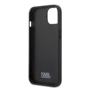 Оригинален твърд гръб KARL LAGERFELD Monogram Ikonik Patch KLHCP13MPMNIKBL - iPhone 13 син - Img 7
