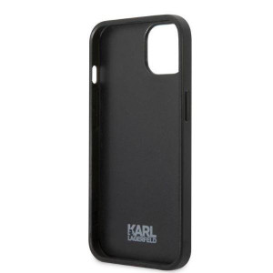 Оригинален твърд гръб KARL LAGERFELD Monogram Ikonik Patch KLHCP13SPMNIKPI - iPhone 13 mini червен - Img 7