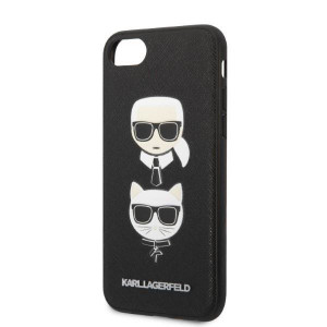 Оригинален твърд гръб KARL LAGERFELD Saffiano Karl & Choupette Head KLHCI8SAKICKCBK - iPhone 7 / 8 / SE (2nd gen) / SE (3rd gen) черен - Img 6