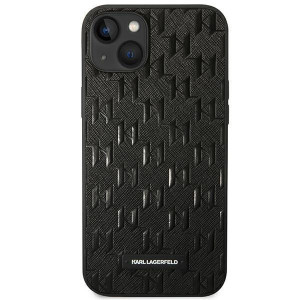 Оригинален твърд гръб KARL LAGERFELD Saffiano Mono Metal Logo KLHCP14MSAKLHPK - iPhone 14 Plus черен - Img 3