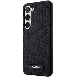 Оригинален твърд гръб KARL LAGERFELD Saffiano Mono Metal Logo KLHCS23SSAKLHPK - Samsung Galaxy S23 черен - Img 2