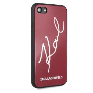 Оригинален твърд гръб KARL LAGERFELD Signature Glitter KLHCI8DLKSRE - iPhone 7 / 8 червен - Img 13