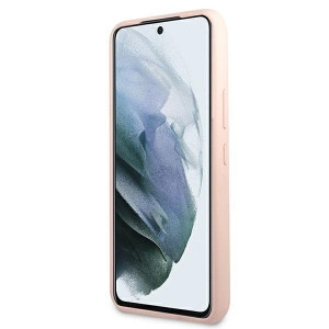 Оригинален твърд гръб KARL LAGERFELD Silicone Ikonik Karl & Choupette KLHCS22MSSKCI - Samsung Galaxy S22+ светлорозов - Img 5
