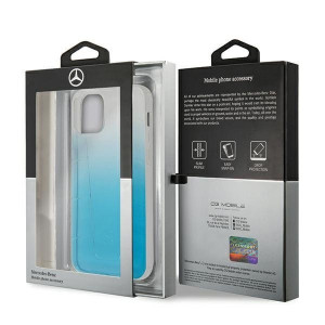 Оригинален твърд гръб MERCEDES Clear MEHCP12LCLGBL - iPhone 12 Pro Max син - Img 8