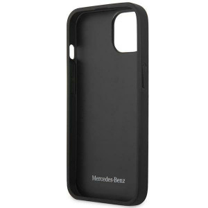 Оригинален твърд гръб MERCEDES Leather Stars MEHCP13SPSQBK - iPhone 13 mini черен - Img 7
