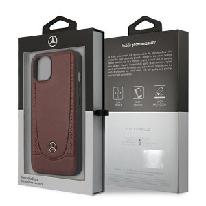 Оригинален твърд гръб MERCEDES Leather Urban MEHCP14MARMRE - iPhone 14 Plus червен - Img 8