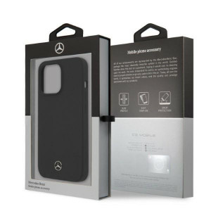 Оригинален твърд гръб MERCEDES Silicone MagSafe MEHMP13XSILBK - iPhone 13 Pro Max черен - Img 7