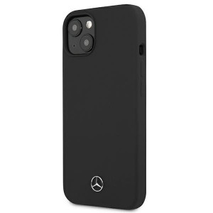 Оригинален твърд гръб MERCEDES Silicone MEHCP13SSILBK - iPhone 13 mini черен - Img 2