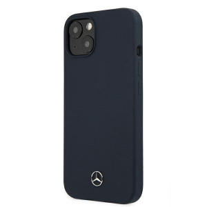 Оригинален твърд гръб MERCEDES Silicone MEHCP13SSILNA - iPhone 13 mini тъмносин - Img 1