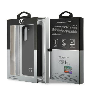 Оригинален твърд гръб MERCEDES Silicone MEHCS21 5GSSILBK - Samsung Galaxy S21 5G черен - Img 8