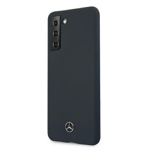 Оригинален твърд гръб MERCEDES Silicone MEHCS21MSILNA - Samsung Galaxy S21+ 5G син - Img 2