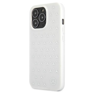 Оригинален твърд гръб MERCEDES Stars MEHCP13LESPWH - iPhone 13 Pro сребристобял - Img 2