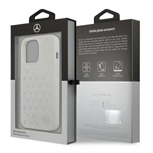 Оригинален твърд гръб MERCEDES Stars MEHCP13LESPWH - iPhone 13 Pro сребристобял - Img 8