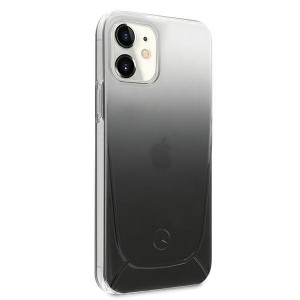 Оригинален твърд гръб MERCEDES Transparent MEHCP12SARGBK - iPhone 12 mini черен / прозрачен - Img 4