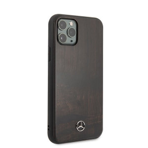 Оригинален твърд гръб MERCEDES Wood MEHCN58VWOBR - iPhone 11 Pro кафяв - Img 5