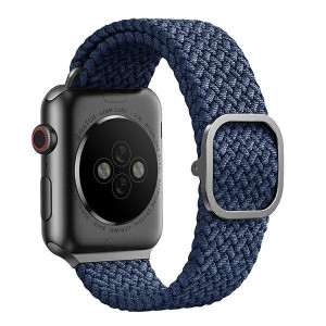 Плетена каишка UNIQ Aspen - Apple Watch 40mm SE / 40mm Series 6 / 40mm Series 5 / 40mm Series 4 / 38mm Series 3 / 38mm Series 2 / 38mm (1st gen) oxford blue - Img 3