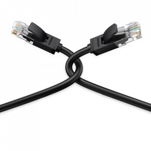 Плосък интернет кабел UGREEN LAN cat.6 8m (NW102) черен - Img 2