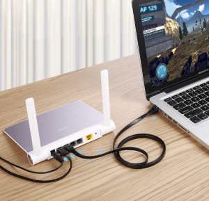 Плосък интернет кабел UGREENRJ45 cat.7 STP LAN 10 Gb/s 10m черен (NW106 11265) - Img 9