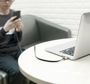 Плосък кабел за зареждане и данни със закопчалка BASEUS Nimble USB Type A към USB Type C 2A 0.23m (CATMBJ-01) черен - Img 7