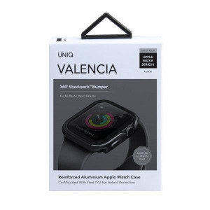 Подсилен алуминиев калъф за корпус UNIQ Valencia - Apple Watch 44mm Series 5 / 44mm Series 4 бронзово сив - Img 8