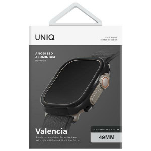 Подсилен алуминиев калъф за корпус UNIQ Valencia - Apple Watch Ultra 49mm / Ultra 2 49mm черен - Img 4