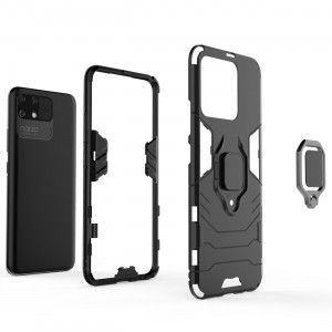 Подсилен гръб с магнитна стойка Ring Armor - Realme narzo 50A черен - Img 2