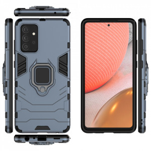 Подсилен гръб с магнитна стойка Ring Armor - Samsung Galaxy A72 син - Img 3