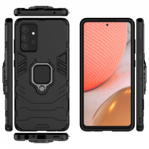 Подсилен гръб с магнитна стойка Ring Armor - Samsung Galaxy A72 черен - Img 5