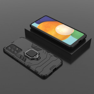Подсилен гръб с магнитна стойка Ring Armor - Samsung Galaxy A73 5G черен - Img 8