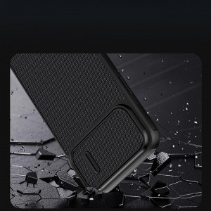 Подсилен гръб с подвижно покритие за камерата NILLKIN Textured S MagSafe - iPhone 14 Pro черен - Img 8
