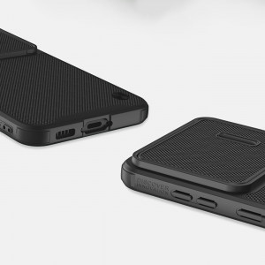 Подсилен гръб с подвижно покритие за камерата NILLKIN Textured S - Samsung Galaxy S23+ черен - Img 14