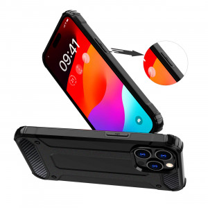 Подсилен гръб Hybrid Armor - iPhone 15 Pro син - Img 4