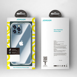 Подсилен гръб JOYROOM Defender със стойка - iPhone 13 прозрачен - Img 5