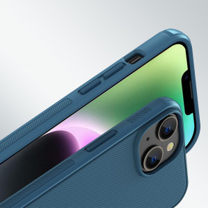 Подсилен гръб NILLKIN Super Frosted Shield Pro MagSafe - iPhone 14 Plus син - Img 12