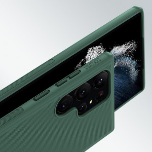 Подсилен гръб NILLKIN Super Frosted Shield Pro - Samsung Galaxy S23 Ultra зелен - Img 13