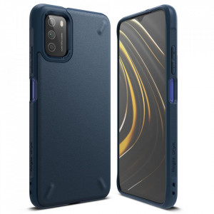 Подсилен гръб RINGKE Onyx - Xiaomi Poco M3 / Redmi 9T тъмносин - Img 1