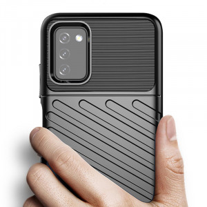 Подсилен гръб Thunder - Samsung Galaxy A03s черен - Img 5