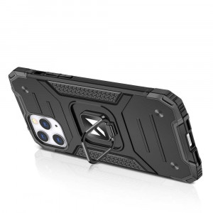 Подсилен гръб WOZINSKY Ring Armor със стойка - iPhone 14 Pro розов - Img 4