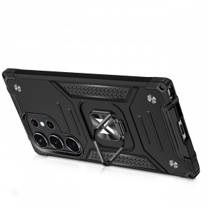 Подсилен гръб WOZINSKY Ring Armor със стойка - Samsung Galaxy S23 Ultra черен - Img 20